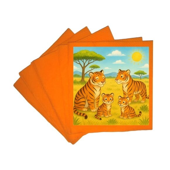 Guardanapo de Papel Personalizado Tigres