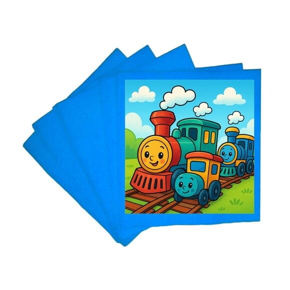 Guardanapo de Papel Personalizado Trens Antigos