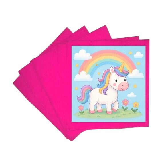 Guardanapo de Papel Personalizado Unicórnio