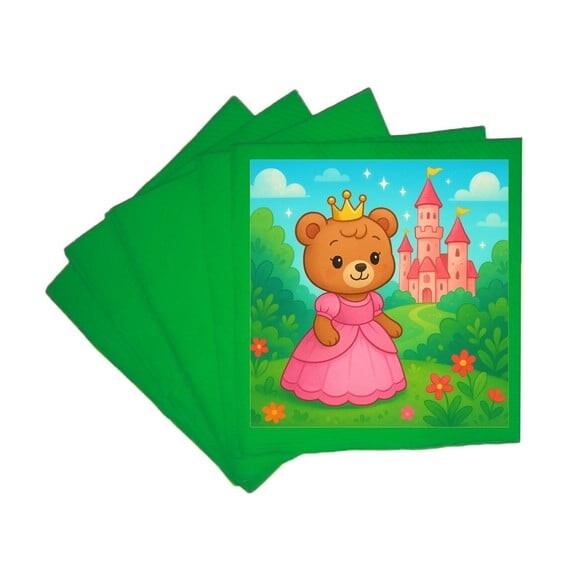 Guardanapo de Papel Personalizado Ursinha Princesa