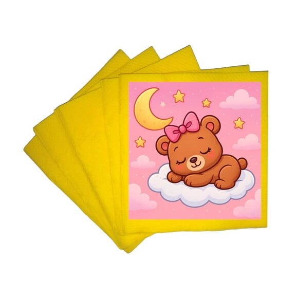 Guardanapo de Papel Personalizado Ursinha Soninho