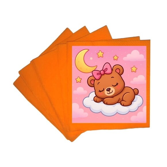 Guardanapo de Papel Personalizado Ursinha Soninho