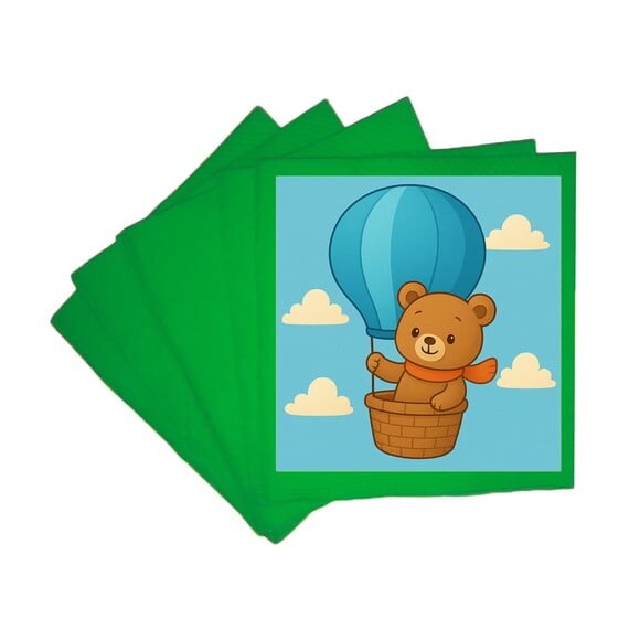 Guardanapo de Papel Personalizado Ursinho Baloeiro