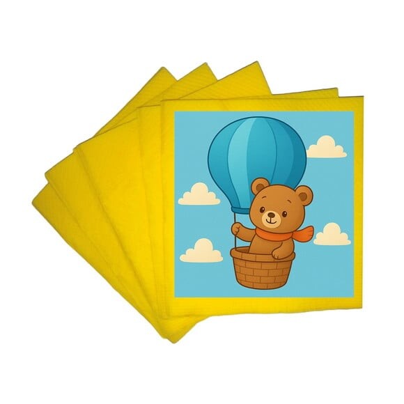 Guardanapo de Papel Personalizado Ursinho Baloeiro