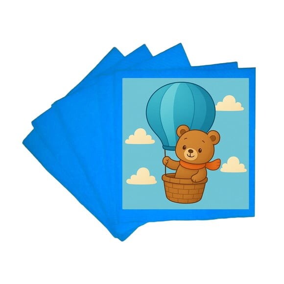 Guardanapo de Papel Personalizado Ursinho Baloeiro