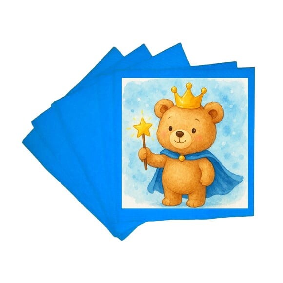 Guardanapo de Papel Personalizado Ursinho Príncipe
