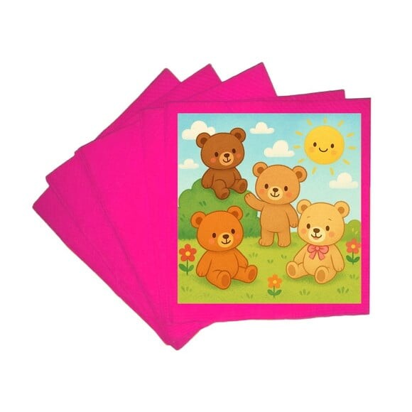 Guardanapo de Papel Personalizado Ursinhos