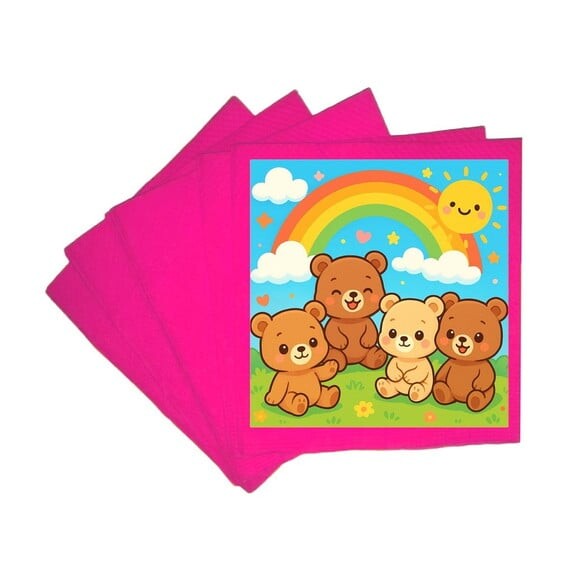 Guardanapo de Papel Personalizado Ursinhos Baby