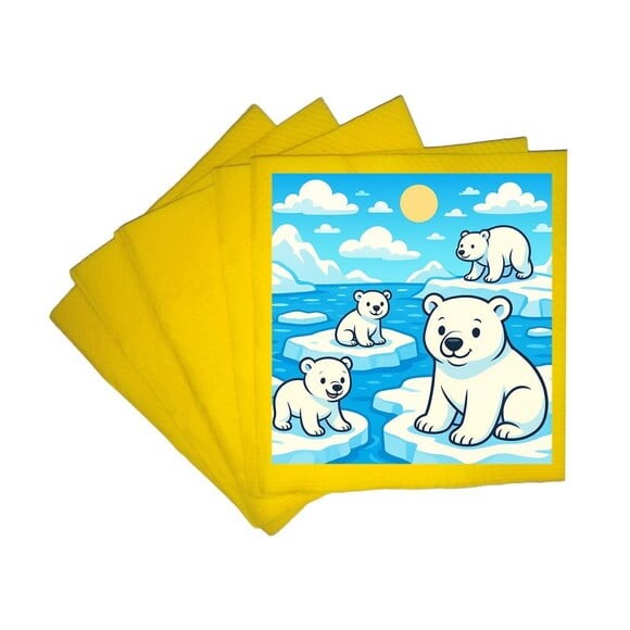 Guardanapo de Papel Personalizado Ursos Polares