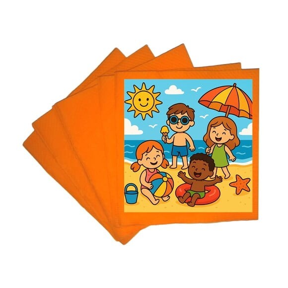 Guardanapo de Papel Personalizado Verão Divertido
