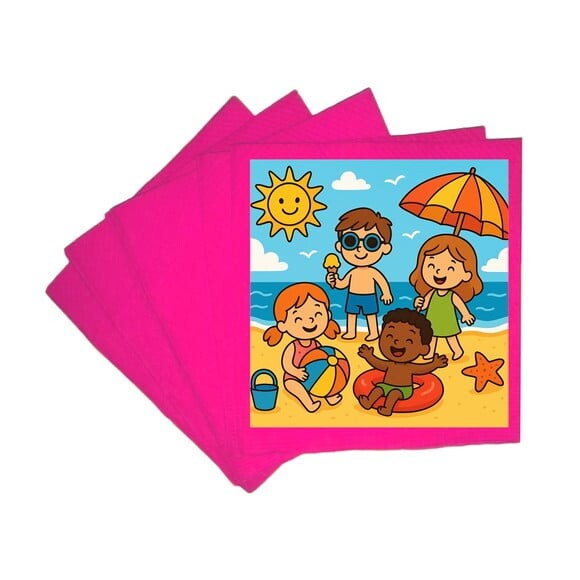 Guardanapo de Papel Personalizado Verão Divertido