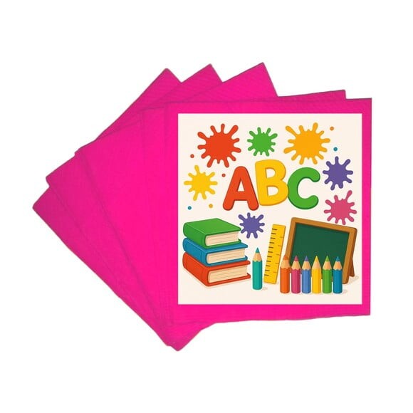 Guardanapo de Papel Personalizado Volta às Aulas
