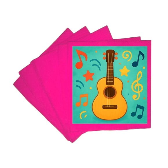 Guardanapo de Papel Personalizado Violão