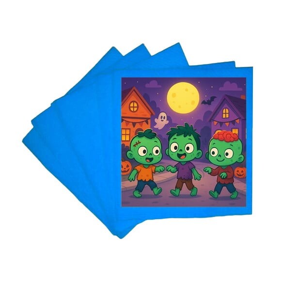 Guardanapo de Papel Personalizado Zumbis Fofinhos