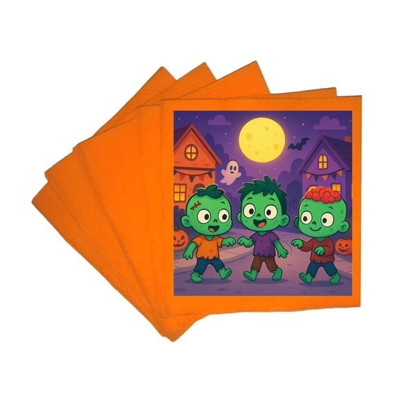 Guardanapo de Papel Personalizado Zumbis Fofinhos