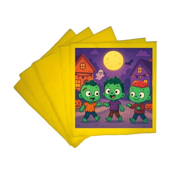 Guardanapo de Papel Personalizado Zumbis Fofinhos