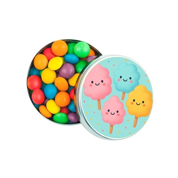 Latinha Metálica Personalizada Algodão Doce