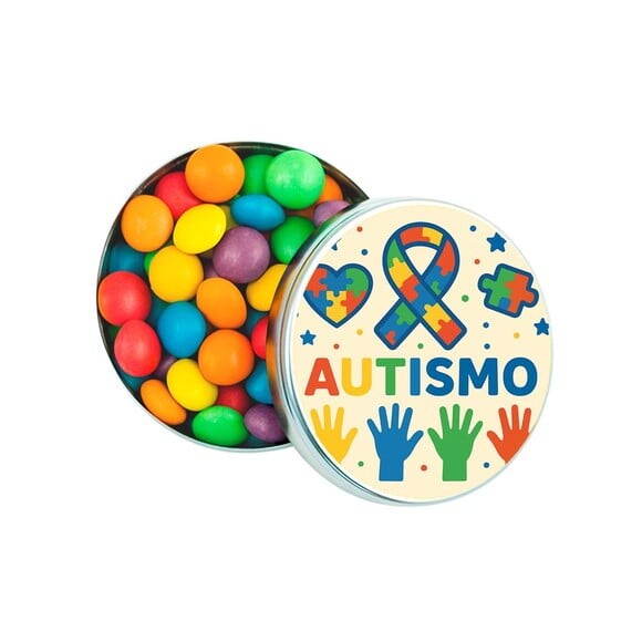 Latinha Metálica Personalizada Autismo