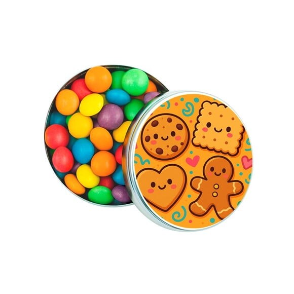 Latinha Metálica Personalizada Biscoitinhos