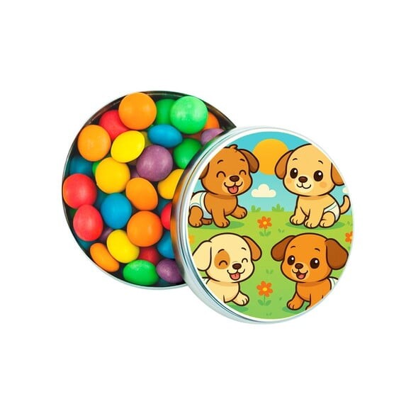 Latinha Metálica Personalizada Cachorrinhos Baby