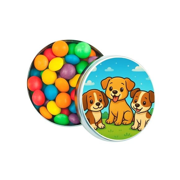 Latinha Metálica Personalizada Cachorrinhos