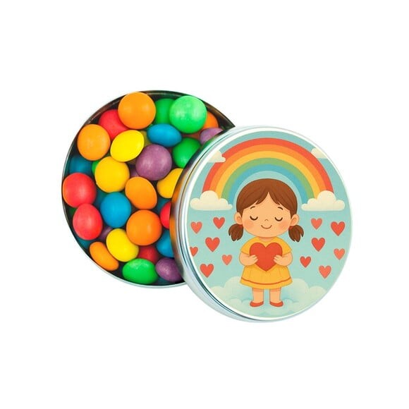 Latinha Metálica Personalizada Chuva de Amor