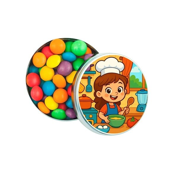 Latinha Metálica Personalizada Cozinha Kids