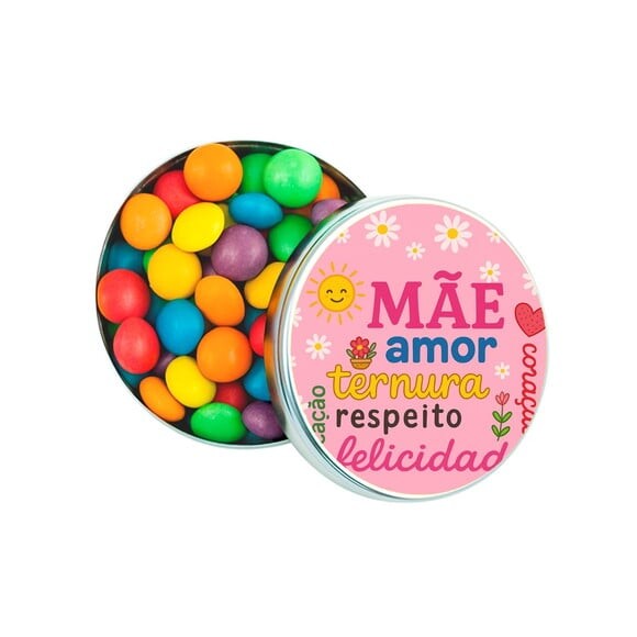 Latinha Metálica Personalizada Dia das Mães