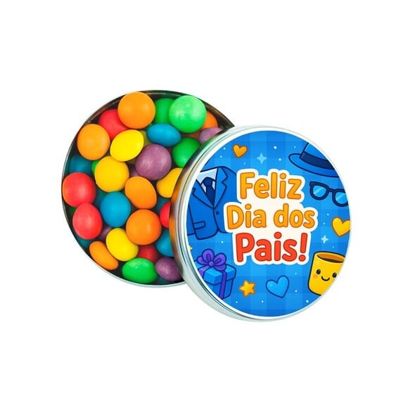 Latinha Metálica Personalizada Dia dos Pais