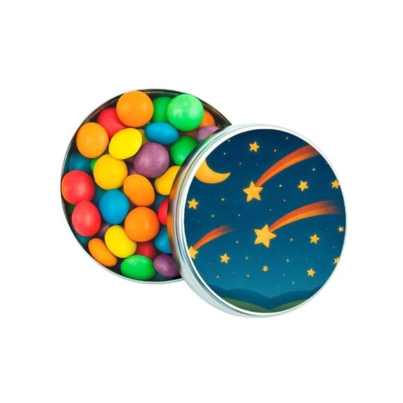 Latinha Metálica Personalizada Estrelas Cadentes