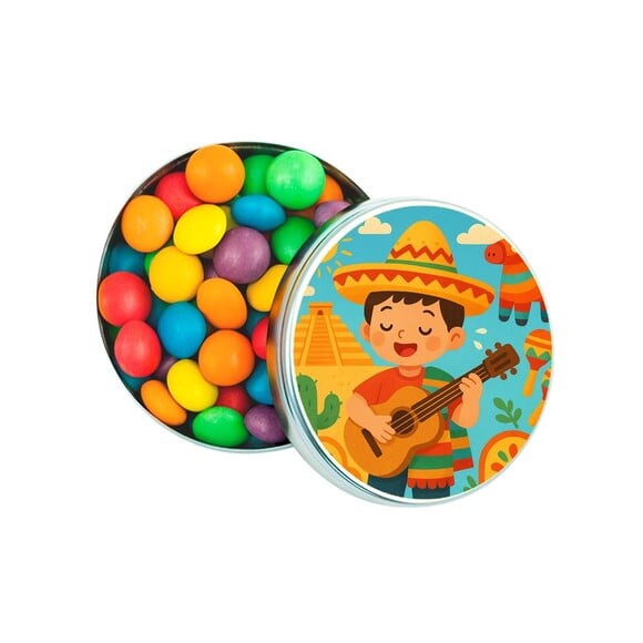 Latinha Metálica Personalizada Festa Mexicana
