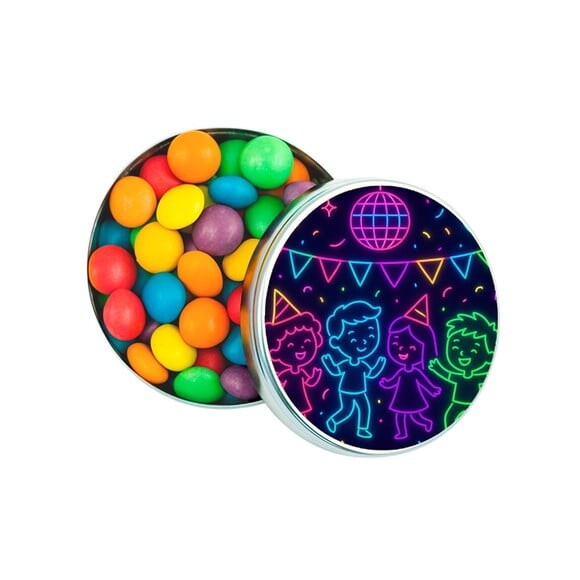 Latinha Metálica Personalizada Festa Neon