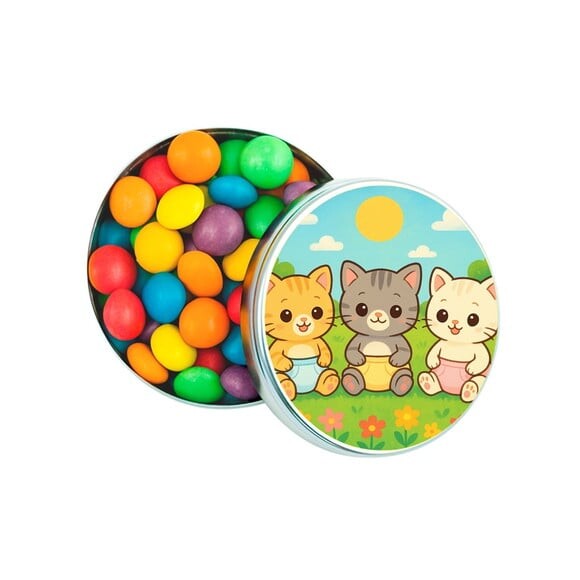 Latinha Metálica Personalizada Gatinhos Baby