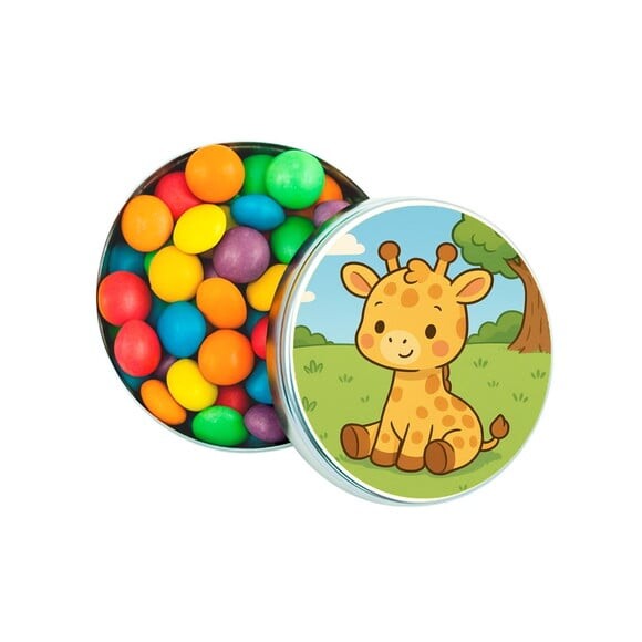 Latinha Metálica Personalizada Girafinha Baby
