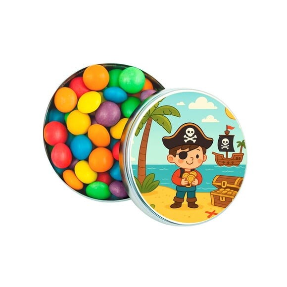 Latinha Metálica Personalizada Ilha Pirata