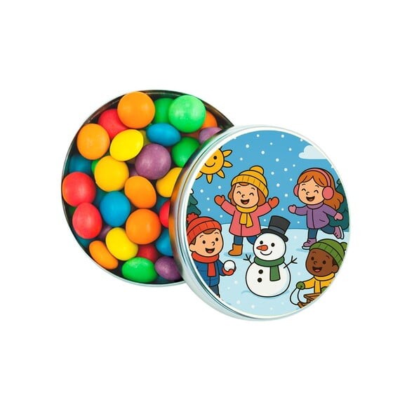 Latinha Metálica Personalizada Inverno Divertido