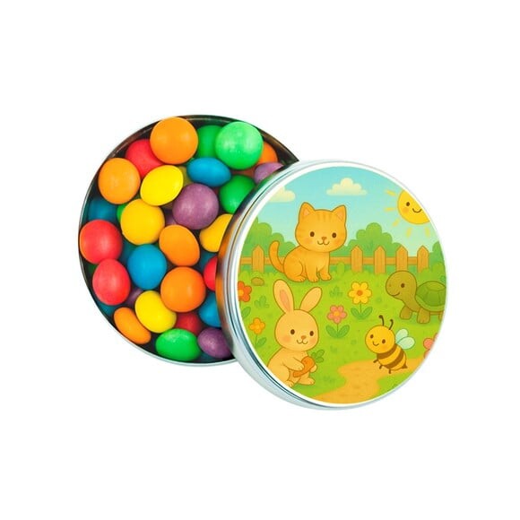 Latinha Metálica Personalizada Jardim dos Bichinhos