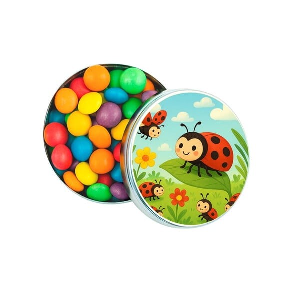 Latinha Metálica Personalizada Joaninhas