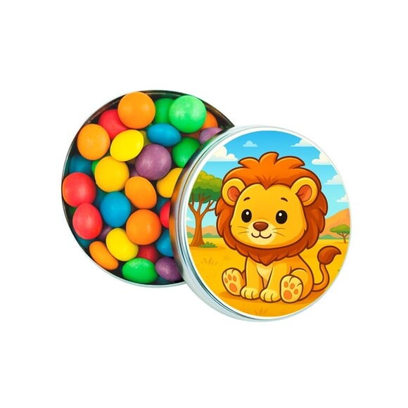 Latinha Metálica Personalizada Leão Baby