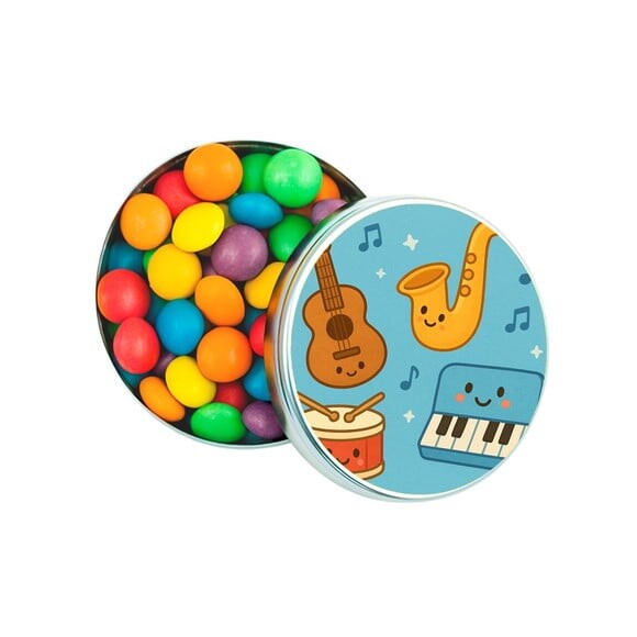 Latinha Metálica Personalizada Músicas Instrumentos