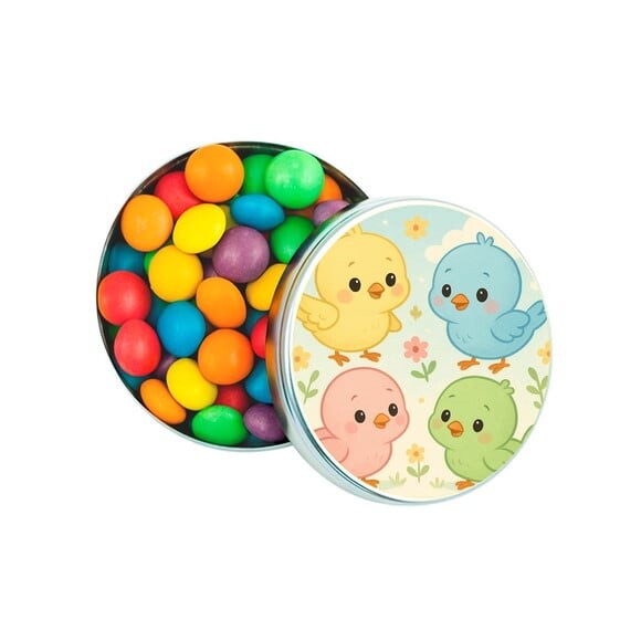 Latinha Metálica Personalizada Passarinhos Baby