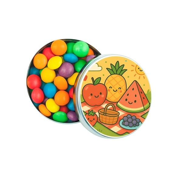 Latinha Metálica Personalizada Piquenique das Frutas