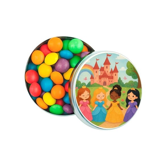 Latinha Metálica Personalizada Princesas Encantadas