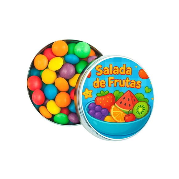 Latinha Metálica Personalizada Salada de Frutas