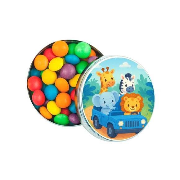 Latinha Metálica Personalizada Safari Azul