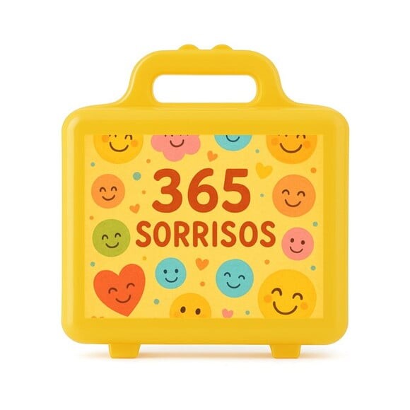 Maleta Plástica Personalizada 12x10cm 365 Sorrisos