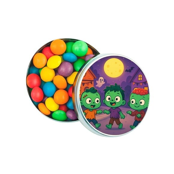 Latinha Metálica Personalizada Zumbis Fofinhos