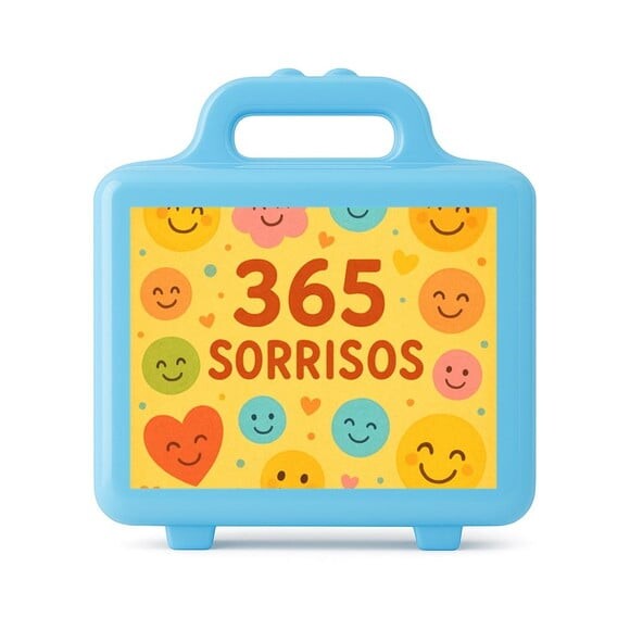 Maleta Plástica Personalizada 12x10cm 365 Sorrisos