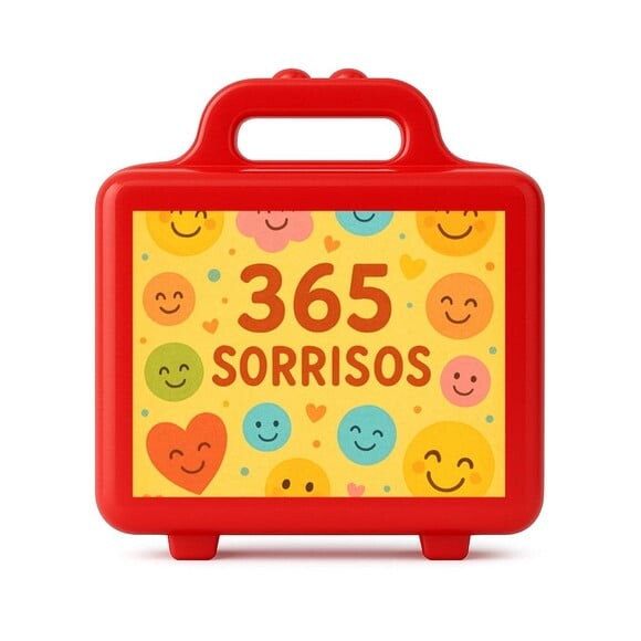Maleta Plástica Personalizada 12x10cm 365 Sorrisos