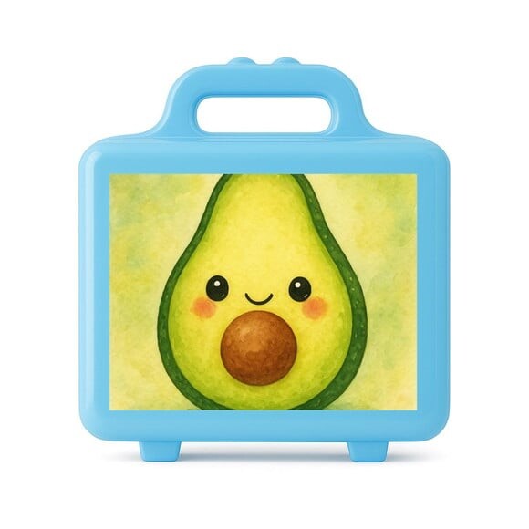 Maleta Plástica Personalizada 12x10cm Abacate